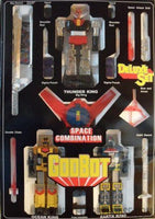 GODBOT SPACE COMBINATION Taiwan Version 1980 Chogokin Die-Cast Metal Robot COMPLETE SET