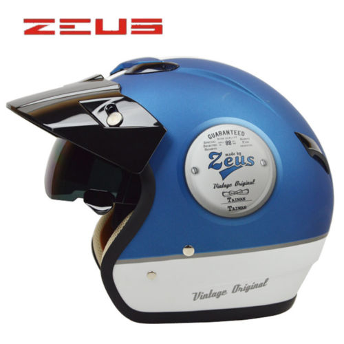 ZEUS ZS-381C K25 Motorcycle Helmet with Visor DOT M L XL XXL (MATTE BLUE)