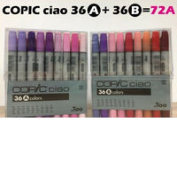 COPIC CIAO (36A + 36B = 72A) 72 Colors Set A Premium Artist Markers