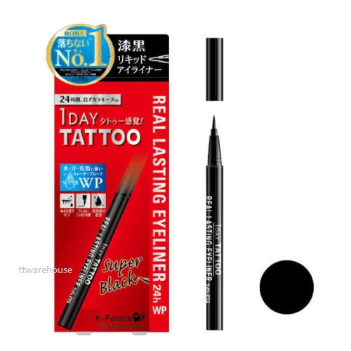 K-Palette Japan 1 Day Tattoo Real Lasting Liquid Eyeliner 24h Black/Brown