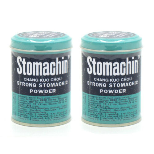 (4 PCS) STOMACHIN STRONG STOMACHIC POWDER 3.3 OZ HEARTBURN UPSET STOMACH