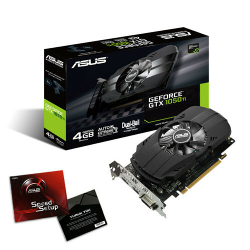 ASUS GeForce GTX 1050 Ti 4GB Phoenix Fan Edition PH-GTX1050TI-4G Graphic Card