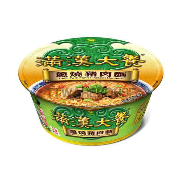 Uni-President Chili Beef Instant Ramen Noodle 台灣統一滿漢大餐